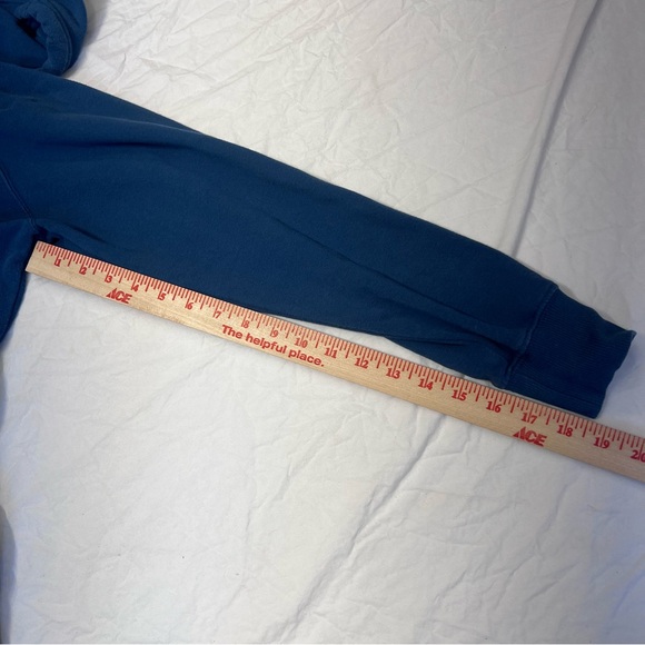 The North Face Women's Hoodie Blue Long Sleeve 70% Cotton Size Medium - Picture 6 of 7